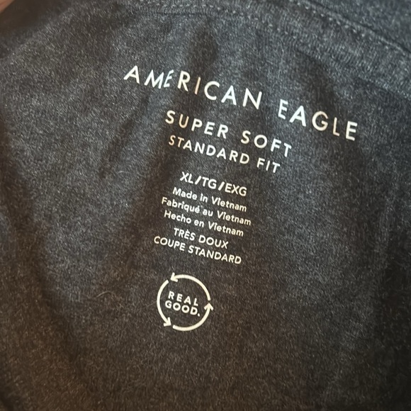 Gray American Eagle Super Soft Tee - Picture 3 of 4